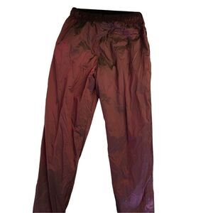 Sergio Tacchini track pants maroon burgundy men's size medium NEW